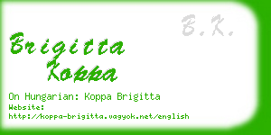brigitta koppa business card